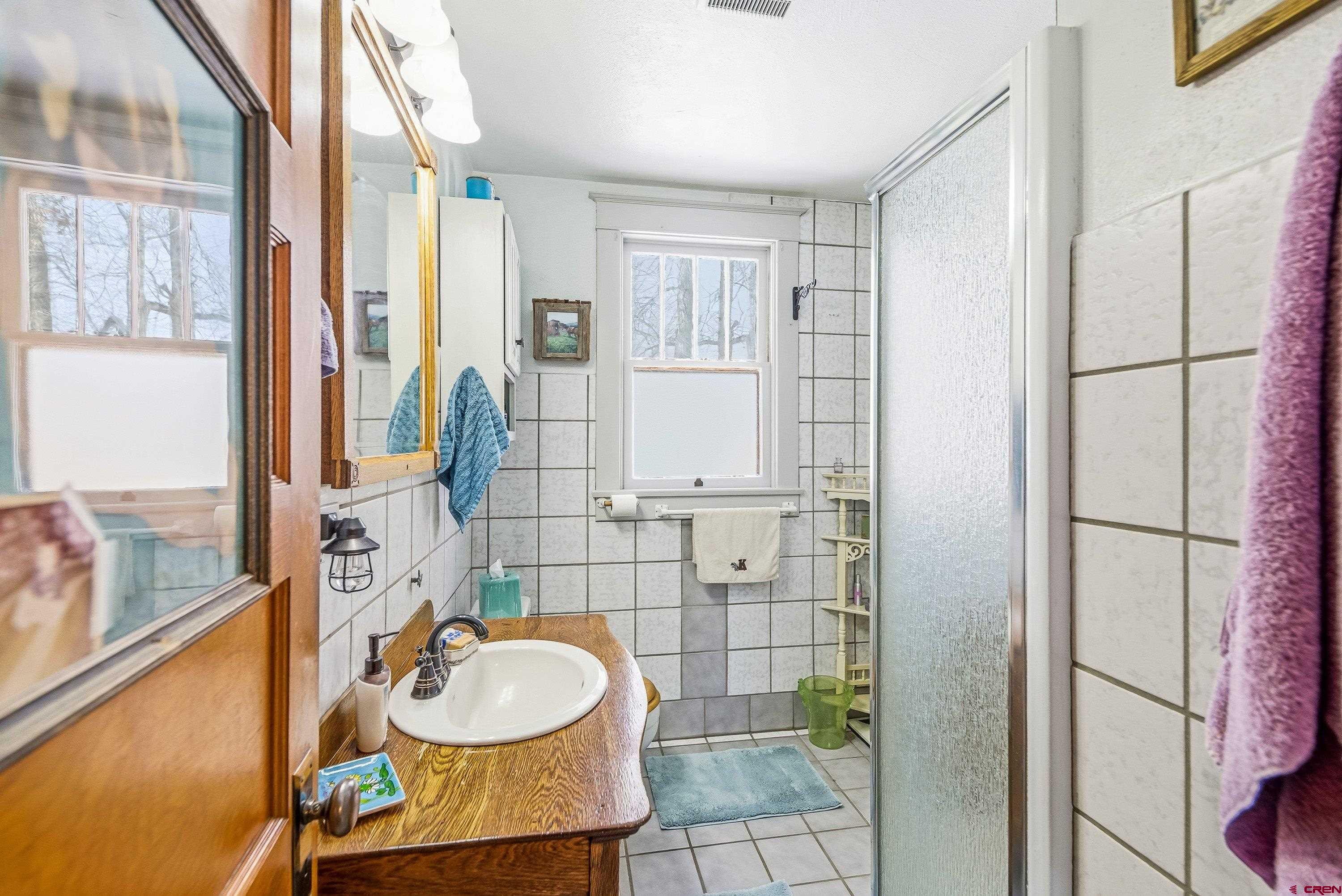 21568 Austin Road Austin, CO 81410 - Photo 18 of 37 a bathroom with a sink toilet and shower
