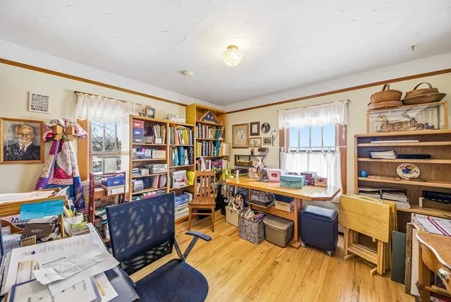 a view of hallway with stairs