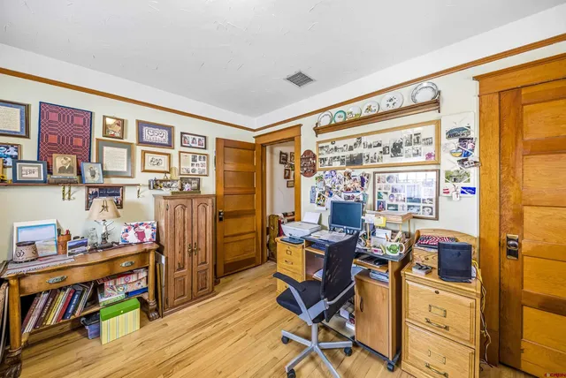 a room with storage and utility