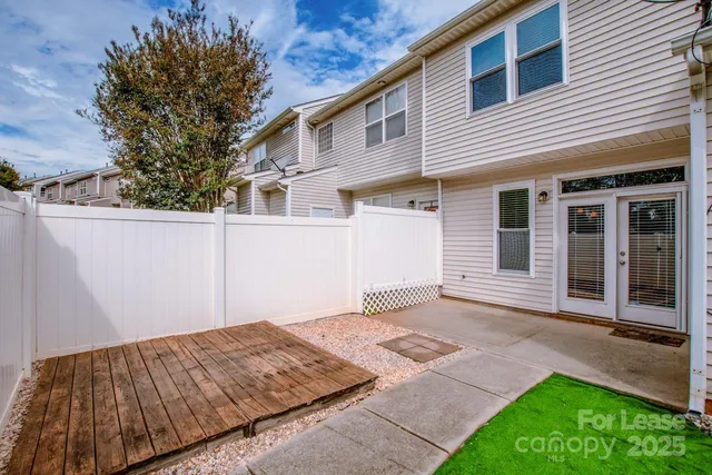 a backyard of a house