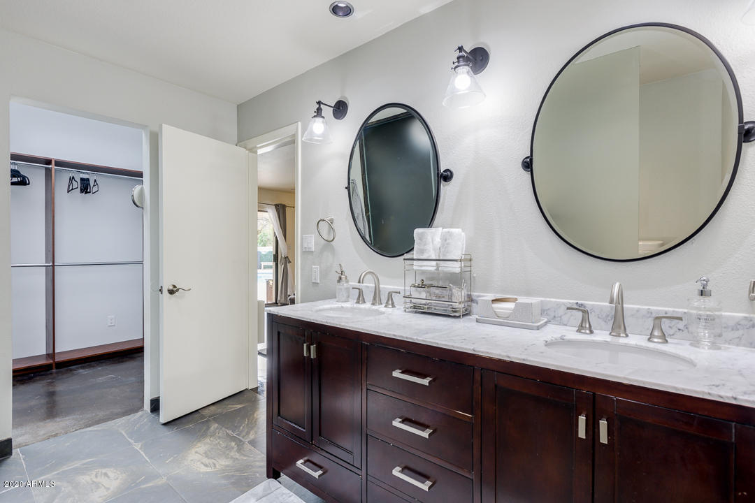 7812 North El Arroyo Road Paradise Valley, AZ 85253 - Photo 18 of 48 Master bathroom dual sinks
