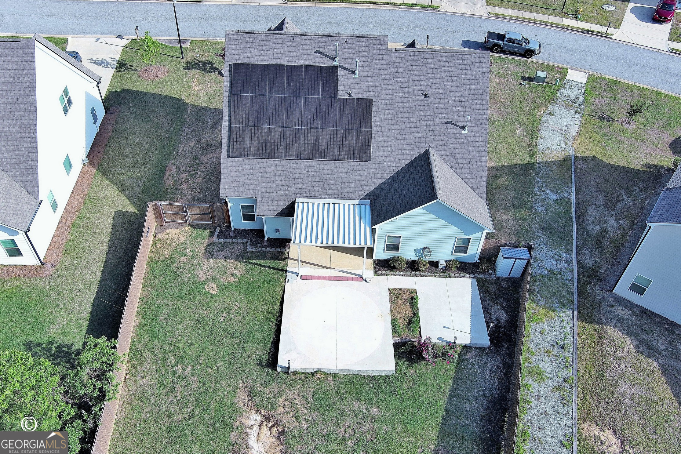 5066 Pond View Court Columbus, GA 31907 - Photo 8 of 30 an aerial view of a house with a yard