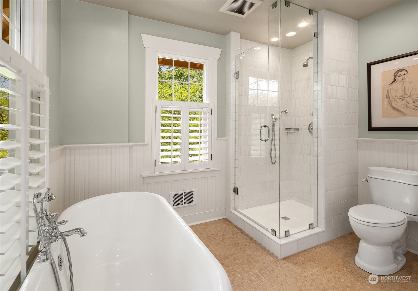 10810 Southwest Bank Road Vashon, WA 98070 - Photo 15 of 34 a bathroom with a toilet a sink and a shower