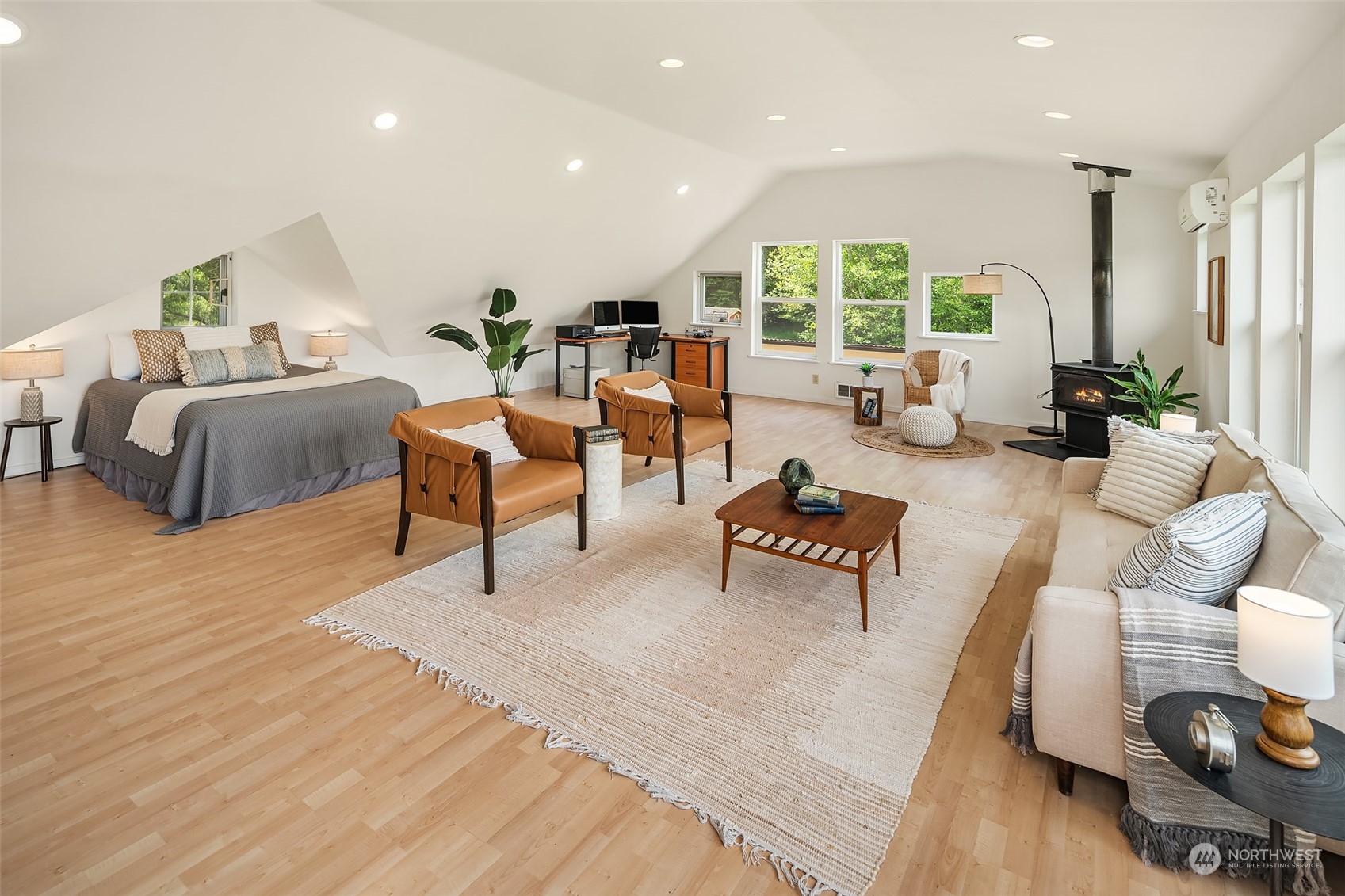10810 Southwest Bank Road Vashon, WA 98070 - Photo 19 of 34 a living room with furniture and a large window