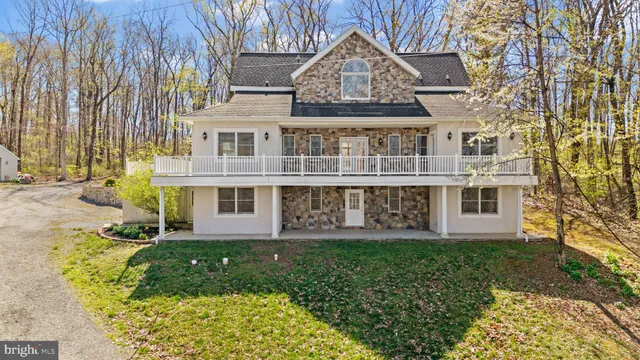 front view of house with a yard