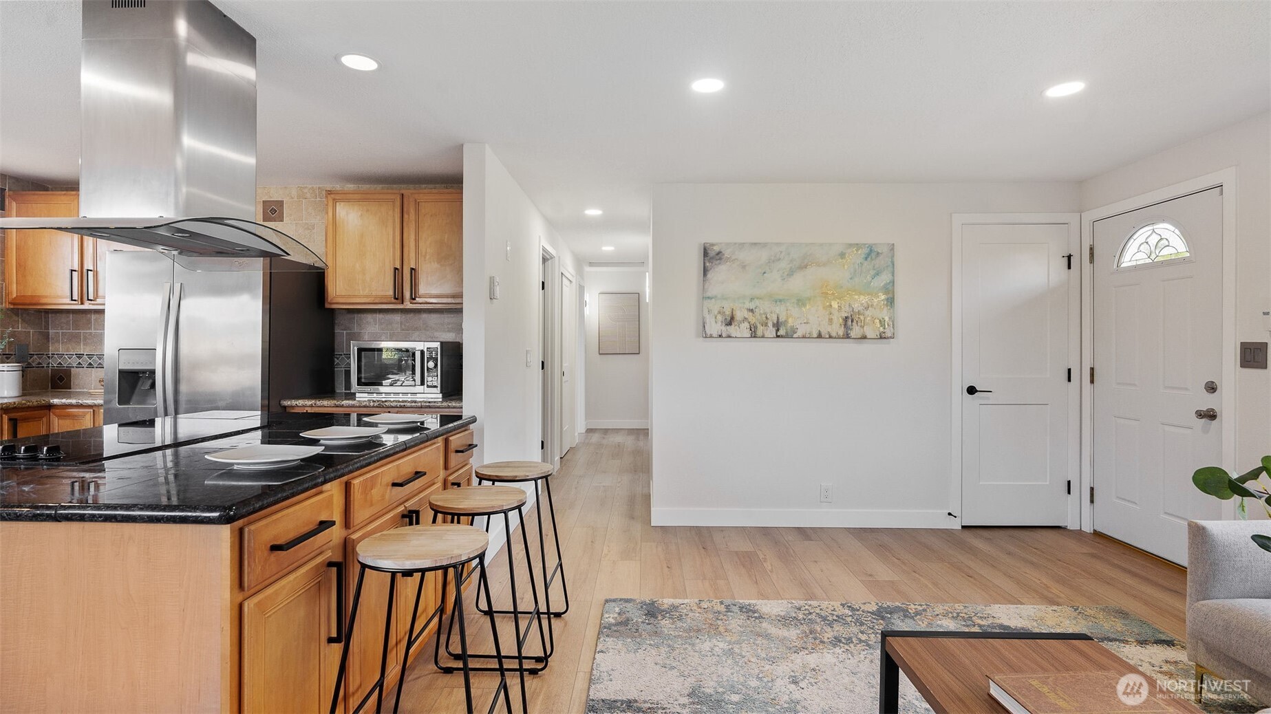 2520 Chestnut Street Everett, WA 98201 - Photo 12 of 29 a kitchen with stainless steel appliances granite countertop a refrigerator and a stove
