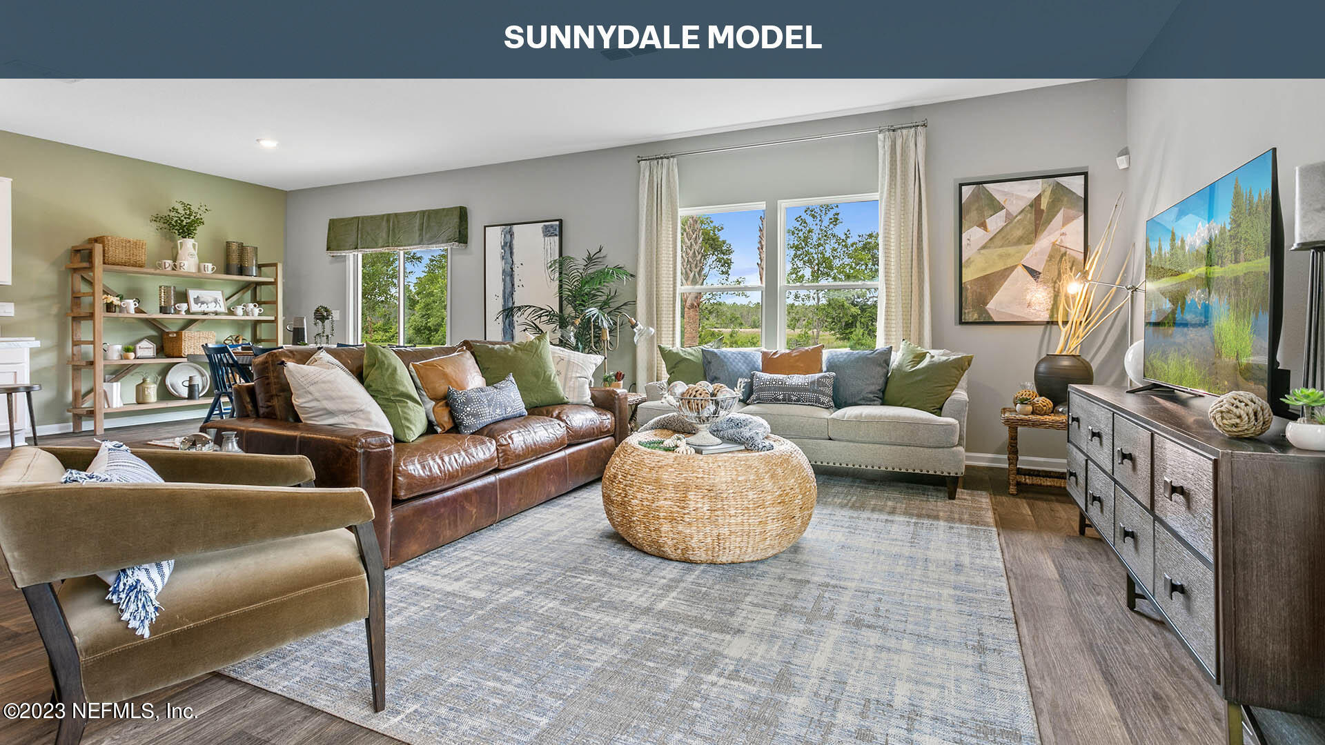 210 Albacete Rd Street St. Augustine, FL 32084 - Photo 7 of 32 a living room with furniture and a flat screen tv