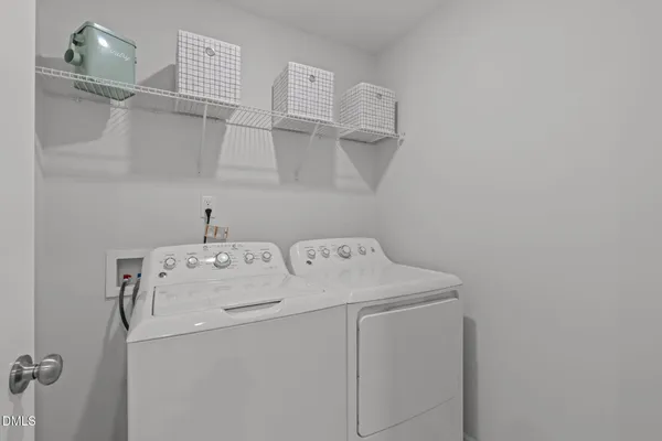 a building outdoor space with a bench