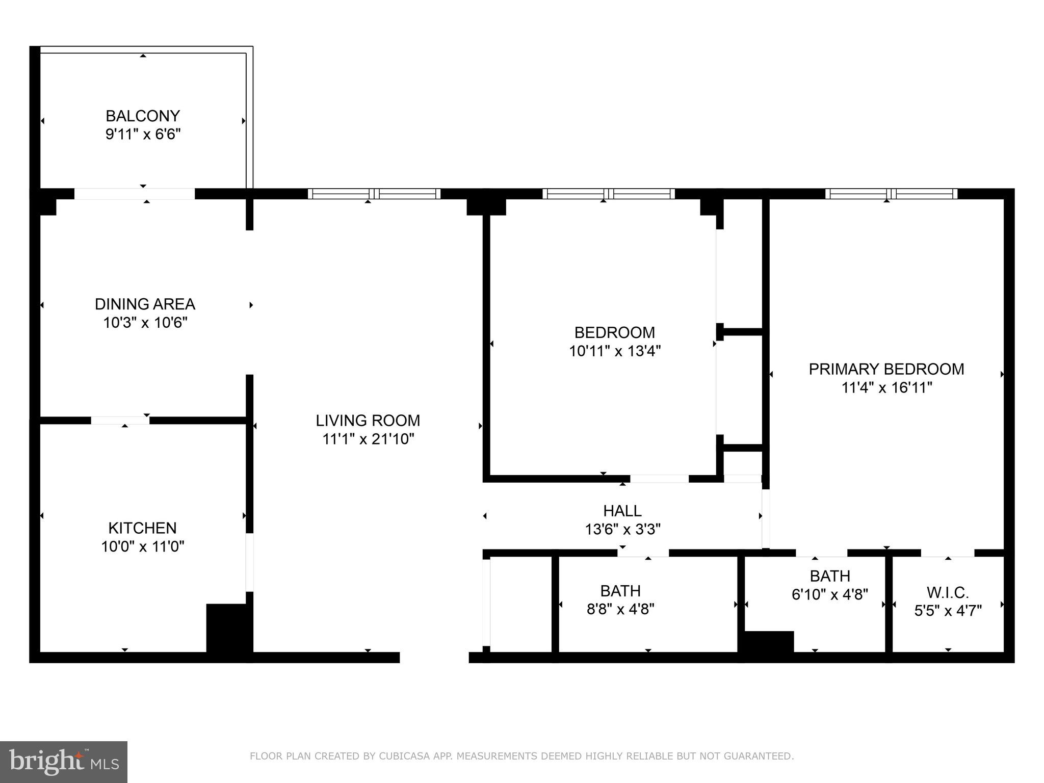1111 University Boulevard West, Unit 703A Silver Spring, MD 20902 - Photo 33 of 33 Floor Plan.