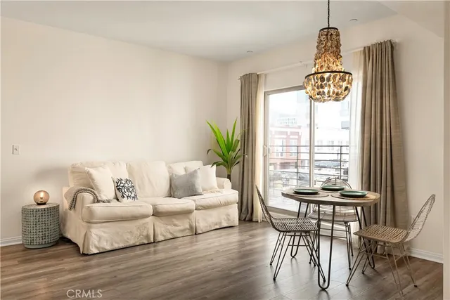 a living room with furniture and window