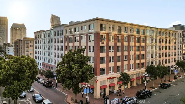 a front view of a building