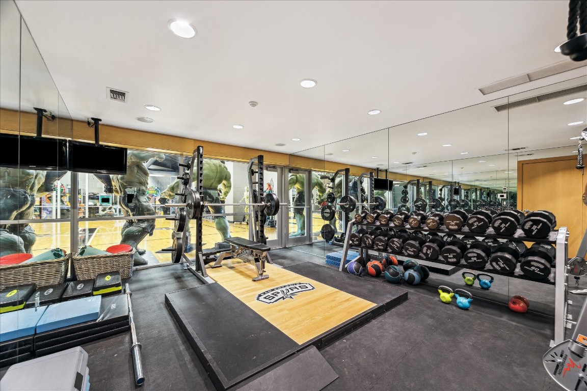 9 Rue Boerne, TX 78006 - Photo 49 of 50 a room with gym equipment and a large window