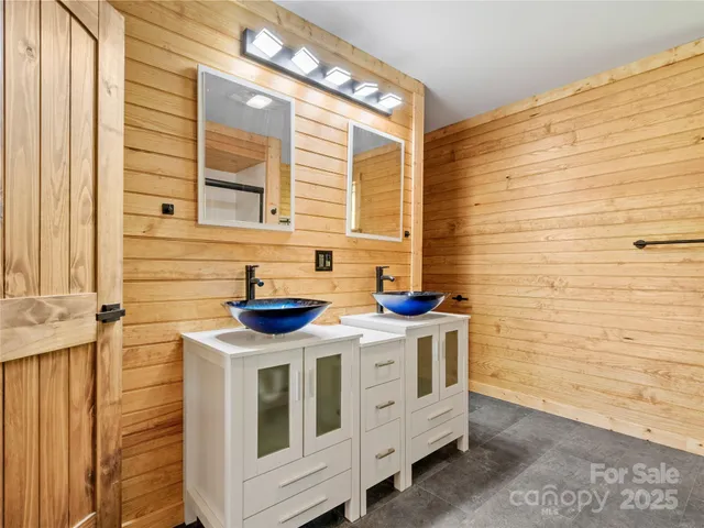 a view of a porch with wooden floor and a porch