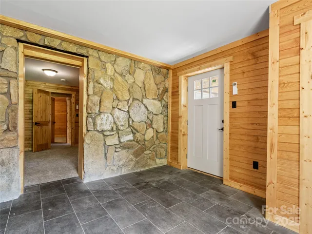 an empty room with window