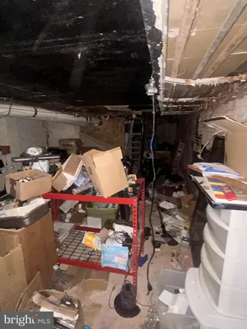 a view of storage and utility room