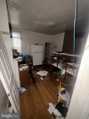 a room with furniture and a table