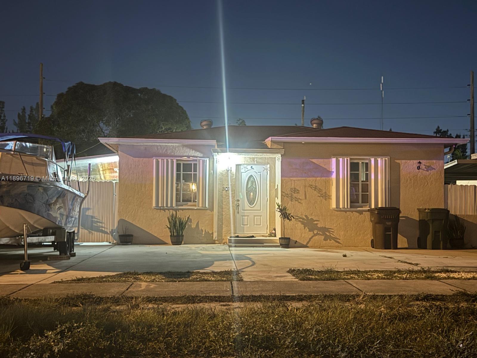 a front view of a house