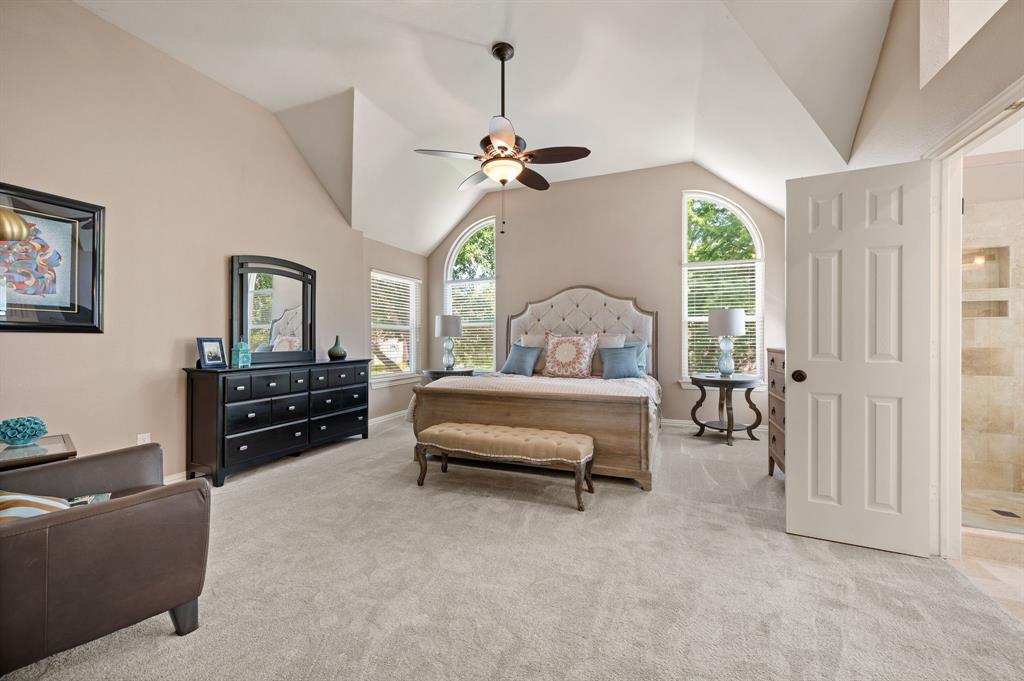 2532 Springhill Drive Grapevine, TX 76051 - Photo 17 of 40 Primary Suite is spacious and sunny with soaring ceilings and a cozy sitting area
