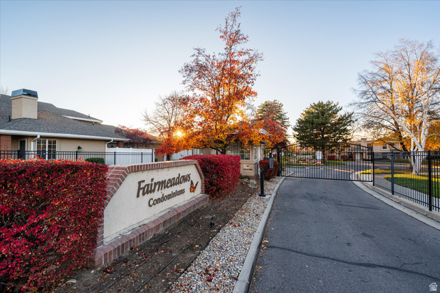 888 East 6895 South Midvale, UT 84047 - Photo 22 of 54 ated entry to Fairmeadows Condominiums with mature landscaping and well-maintained grounds, offering a welcoming first impression.