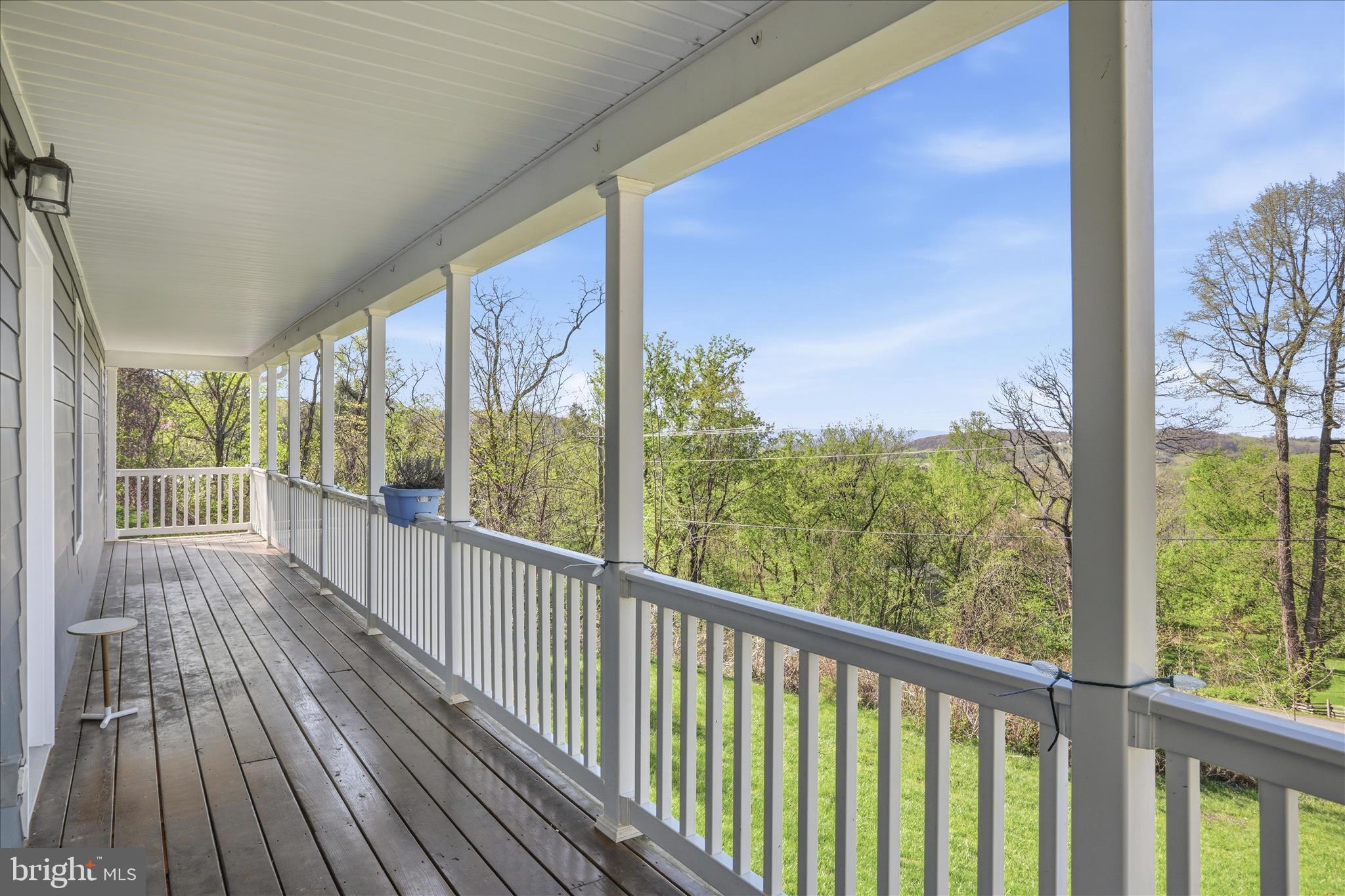 1033 Mountain Heights Road Front Royal, VA 22630 - Photo 34 of 44 a view of a balcony with wooden floor