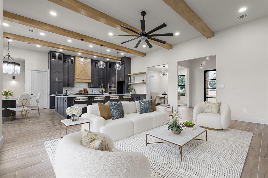 4018 Ken Road Tolar, TX 76476 - Photo 19 of 40 a living room with furniture and a large window