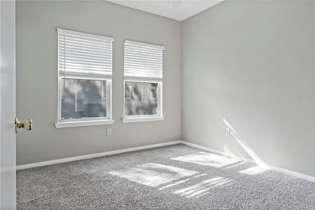 a view of an empty room