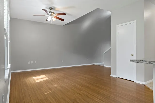 a view of an empty room with window