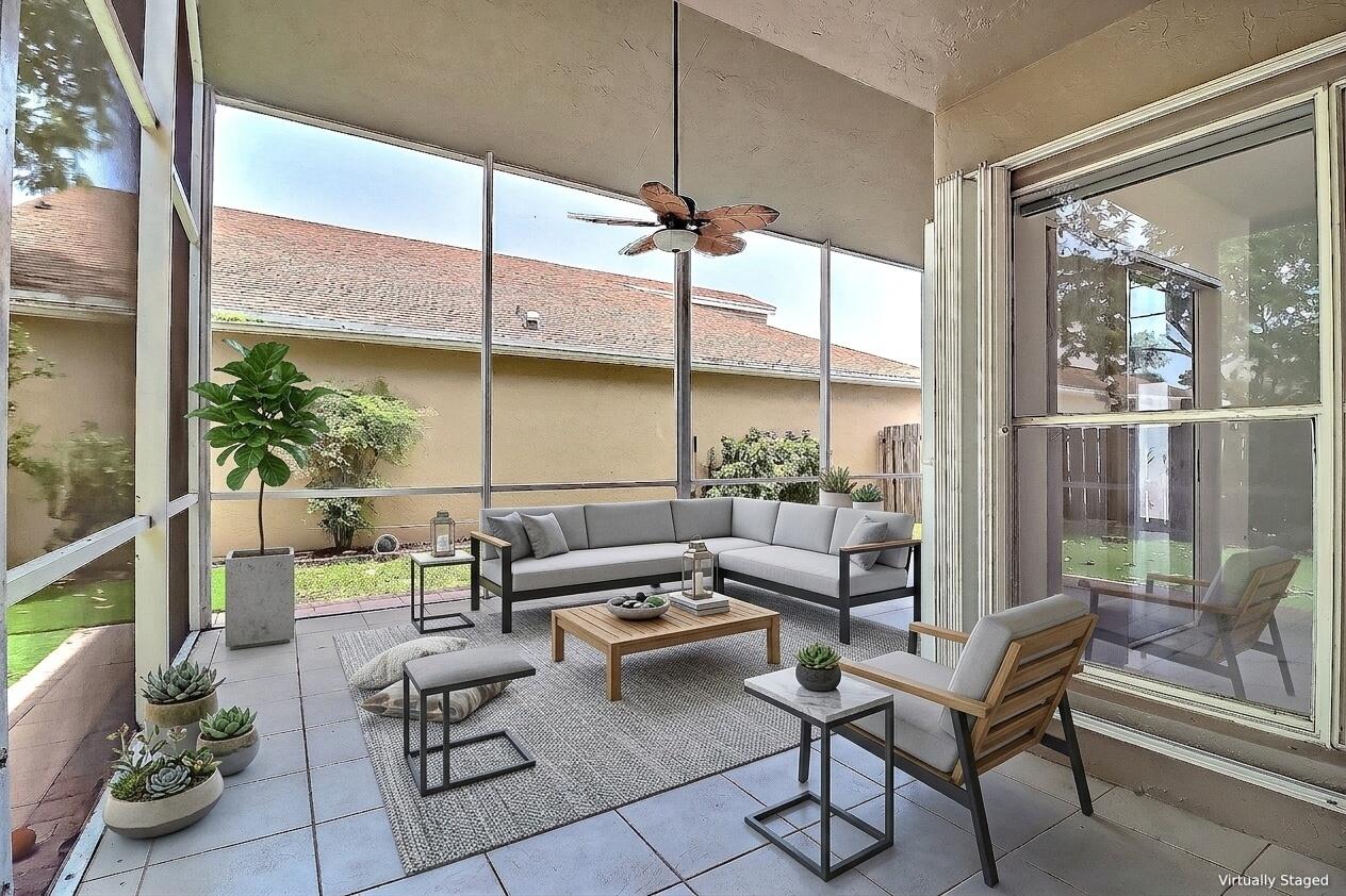 9401 Aegean Drive Boca Raton, FL 33496 - Photo 4 of 27 Patio Staged