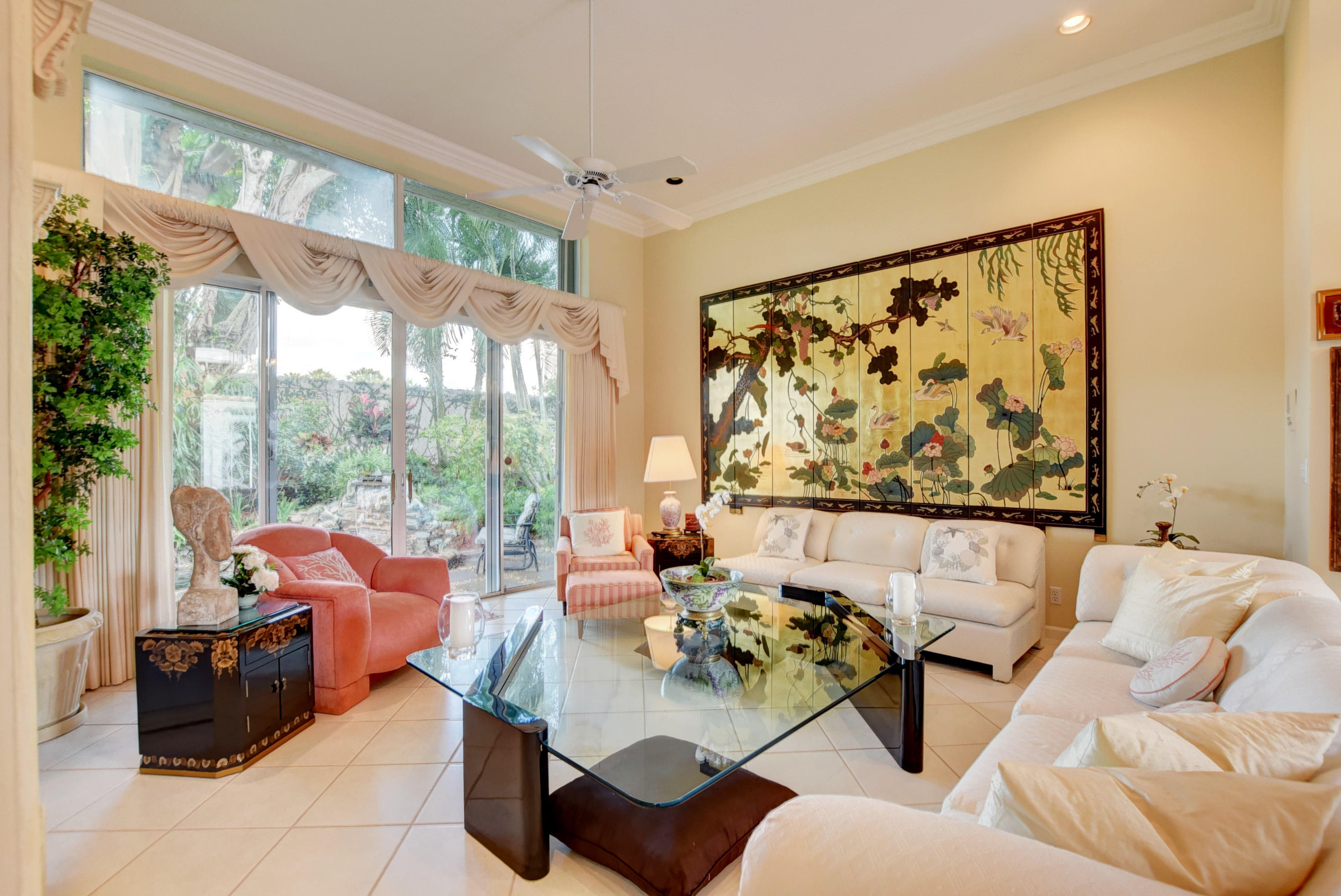6342 Northwest 23rd Street Boca Raton, FL 33434 - Photo 12 of 50 Living Room view to rear patio waterfall