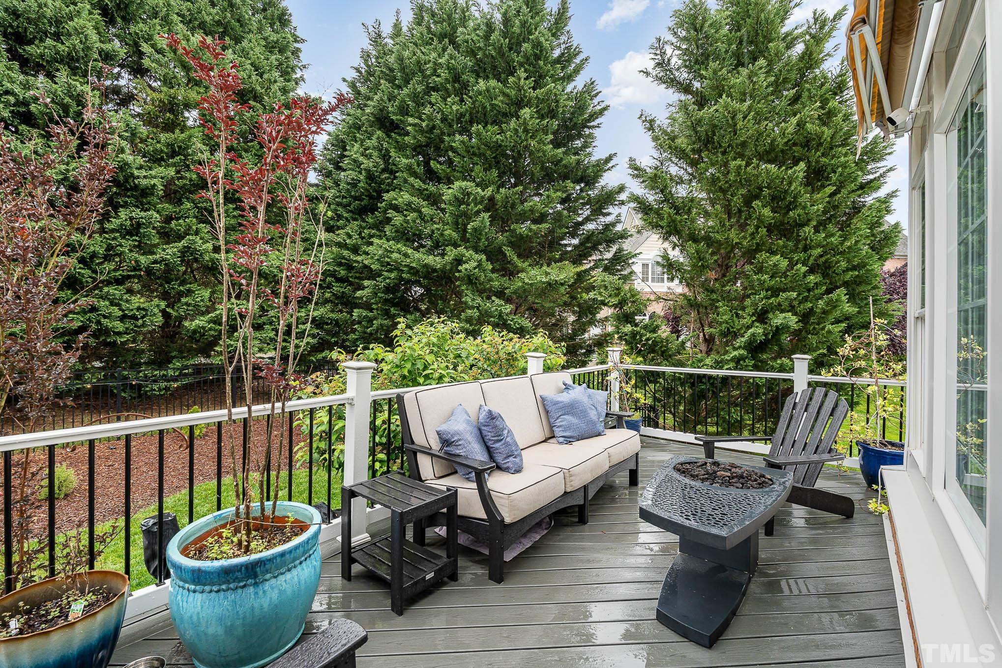 12507 Megan Hill Court Raleigh, NC 27614 - Photo 28 of 39 a view of a balcony with furniture