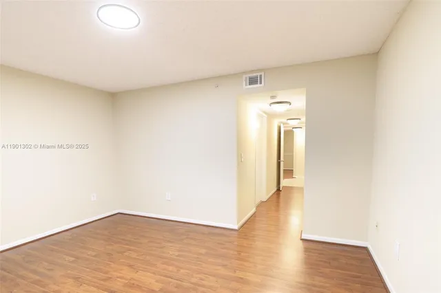 a view of an empty room