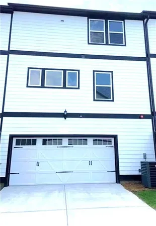 a view of a door of the building
