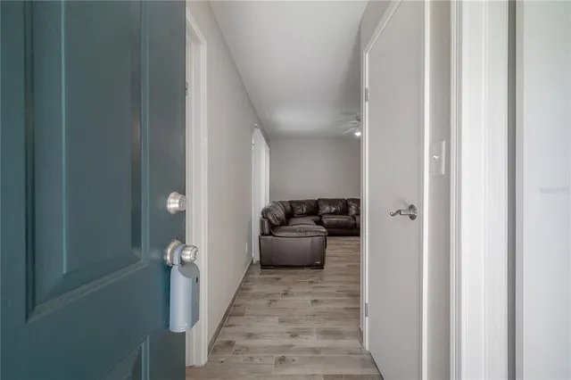 a view of a living room with a couch