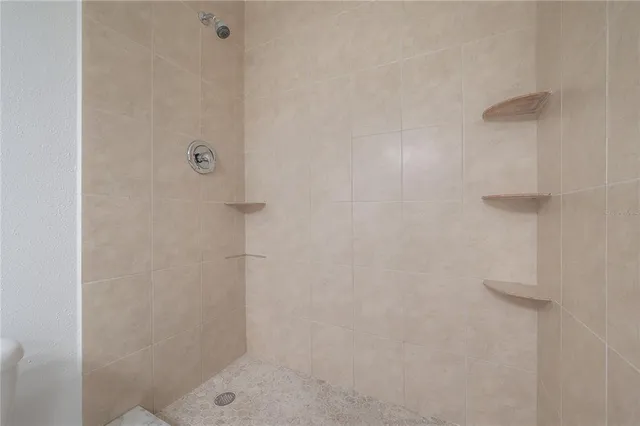 a view of a porch with a yard