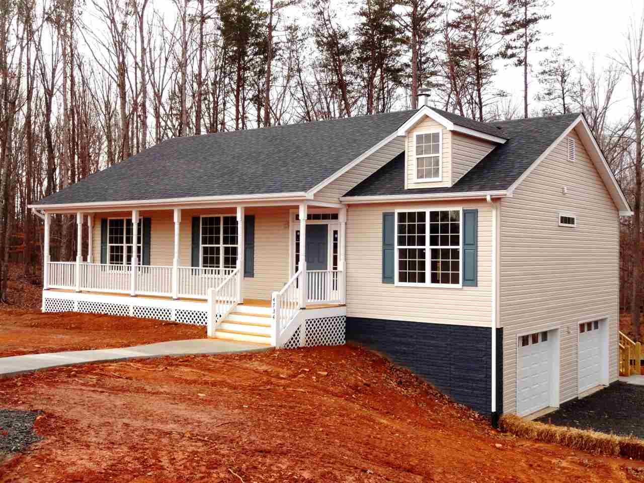 1214 Swift Run Road Ruckersville, VA 22968 - Photo 4 of 4 a front view of a house with a yard