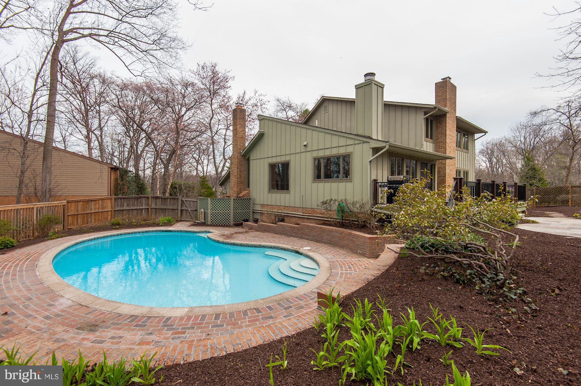 7327 Hooking Road McLean, VA 22101 - Photo 27 of 30 Salt water, solar heated pool