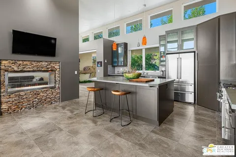 a view of a living room and a window