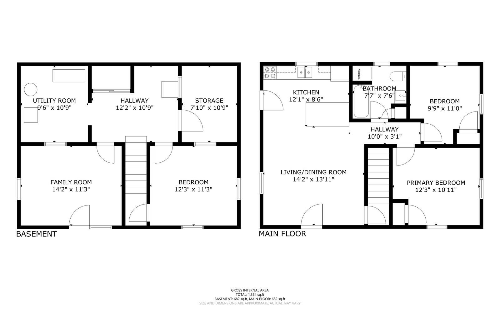 414 Litchfield Road Farmingdale, ME 04344 - Photo 25 of 27 Floor PlanBoth Floors