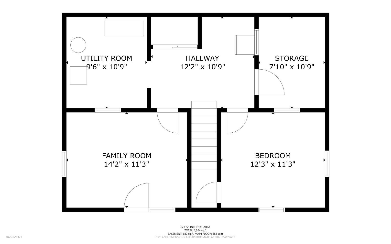 414 Litchfield Road Farmingdale, ME 04344 - Photo 27 of 27 Floor PlanBasement