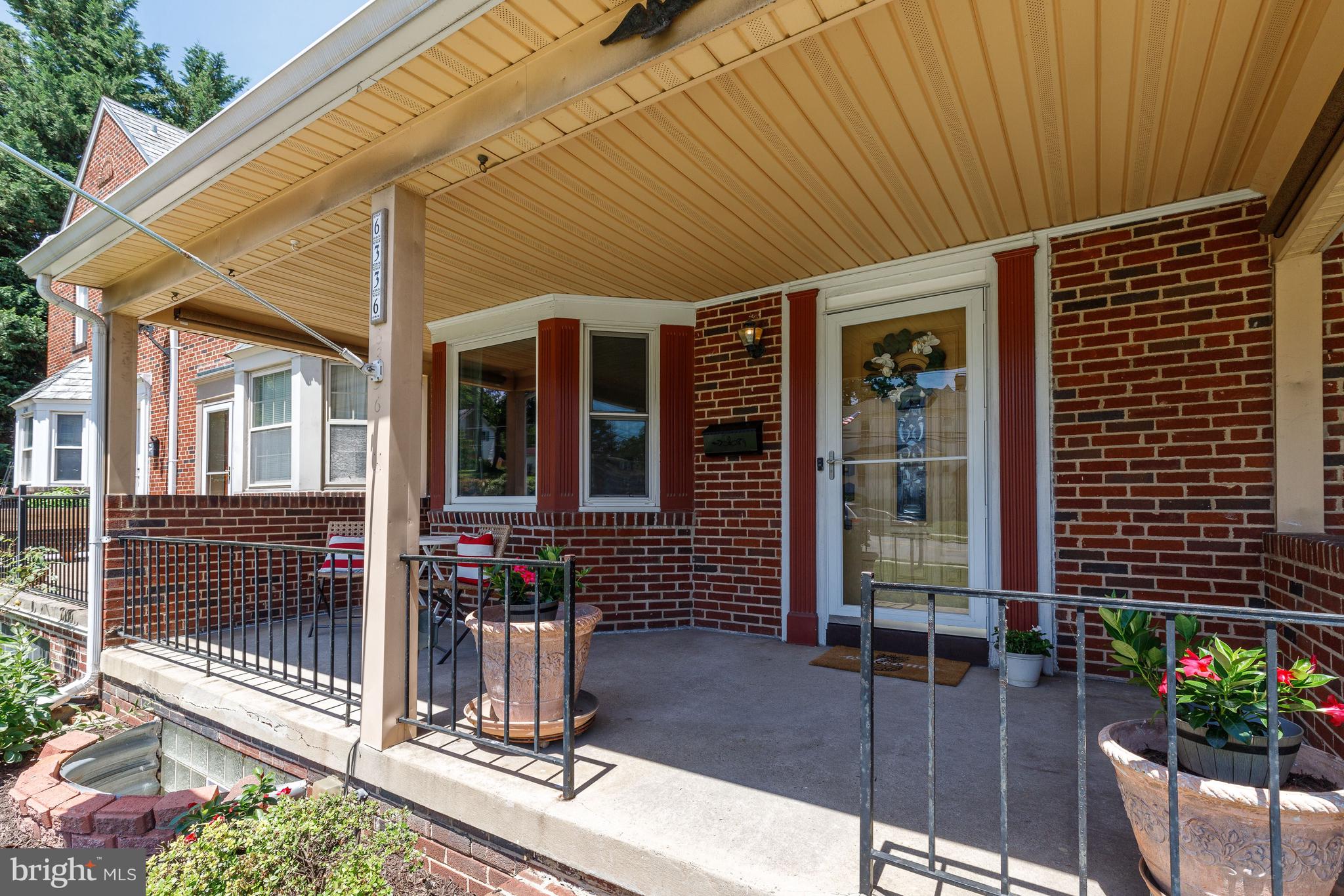 6336 Frederick Road Catonsville, MD 21228 - Photo 36 of 40 Covered Front Porch