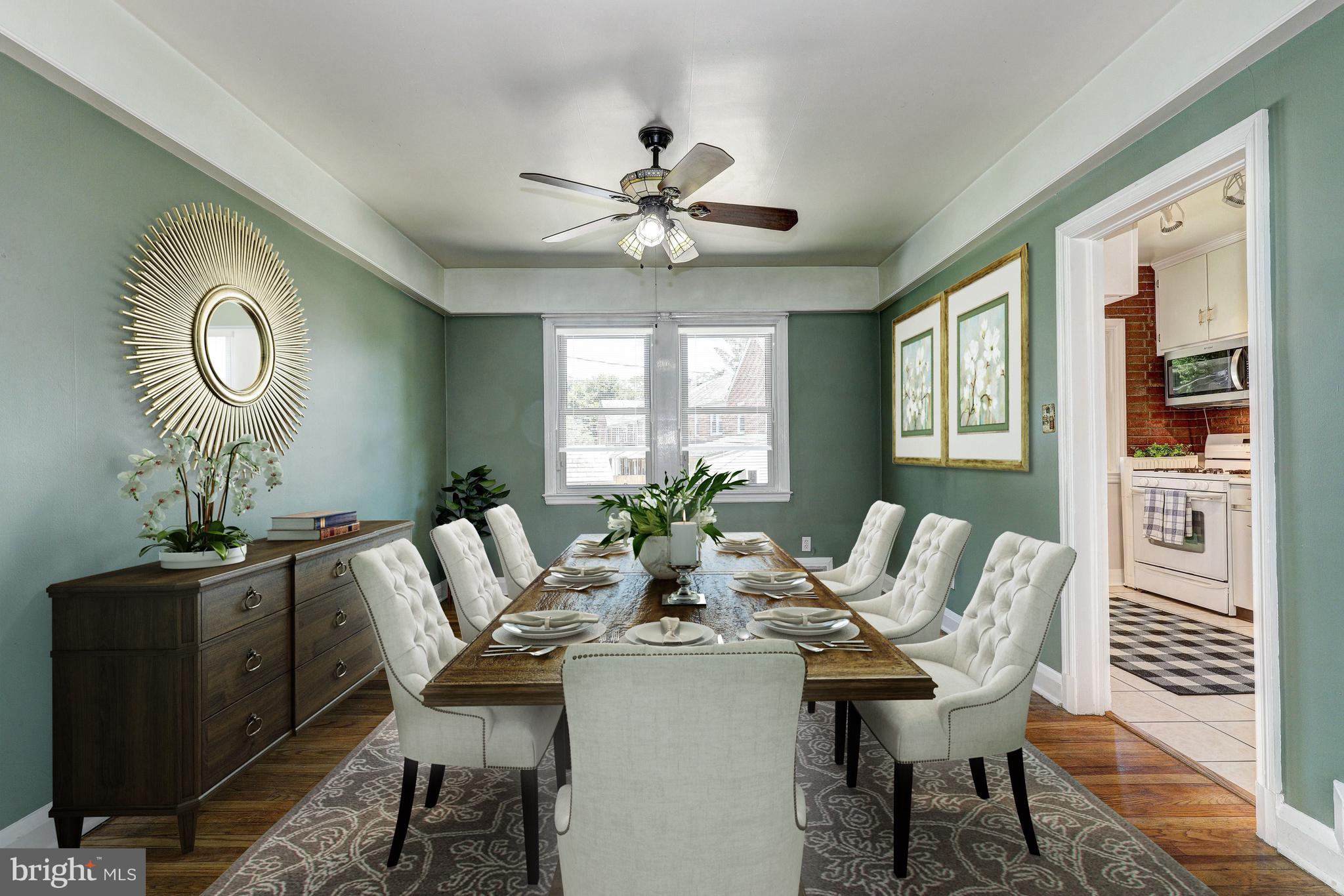 6336 Frederick Road Catonsville, MD 21228 - Photo 7 of 40 Dining Room (Virtual Staged)
