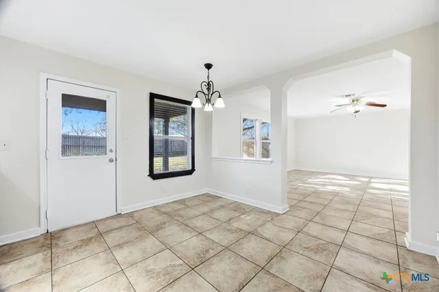 a view of an empty room