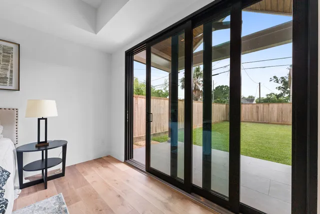 a view of an front door