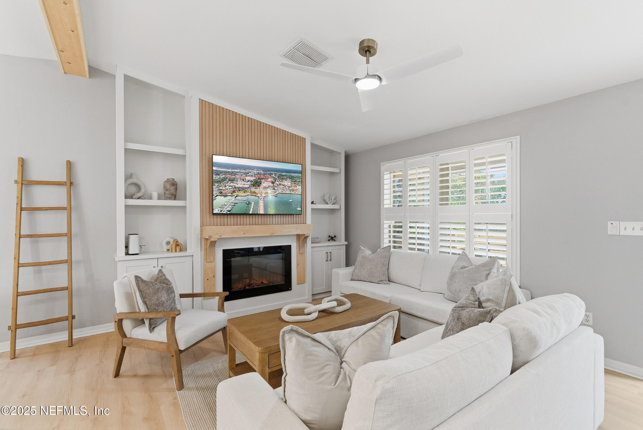 2 A Moultrie Place St. Augustine, FL 32080 - Photo 14 of 69 a living room with furniture and a fireplace