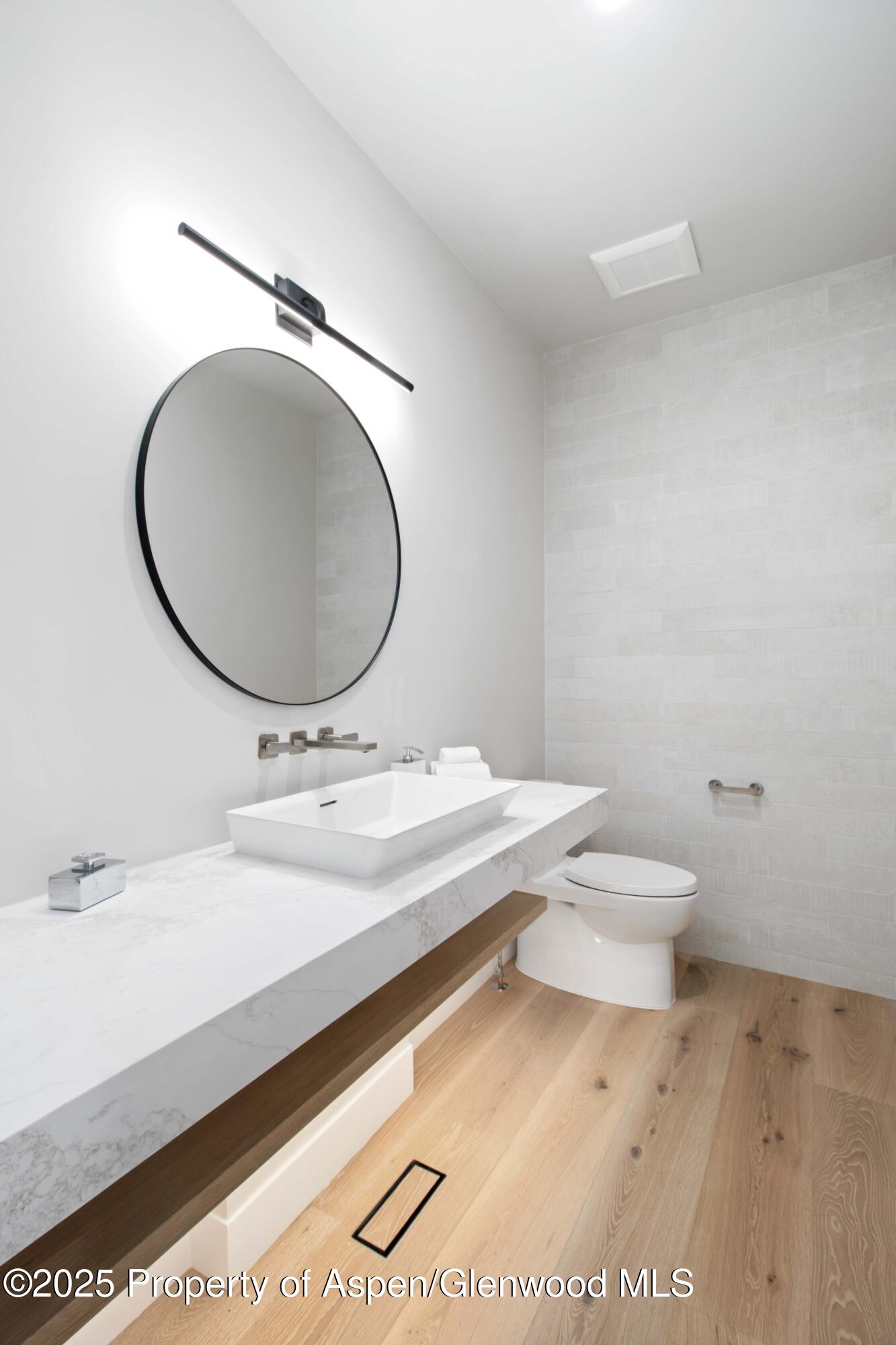 719 Perry Ridge Carbondale, CO 81623 - Photo 29 of 68 a bathroom with a sink and a mirror