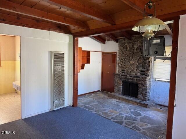 294 Wapello Street Altadena, CA 91001 - Photo 14 of 48 a view of empty room with a fireplace and chandelier
