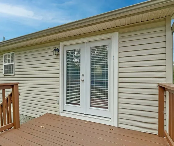 a view of a door of a house