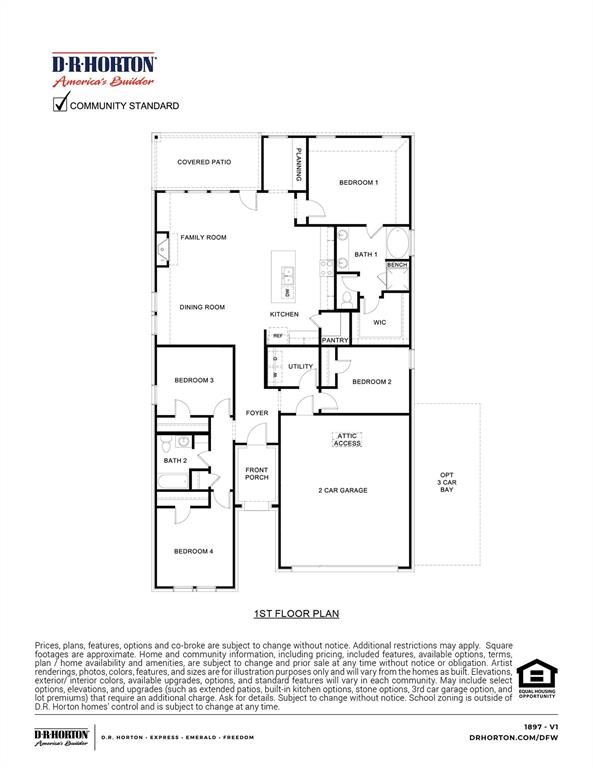 4191 Waldron Trail Forney, TX 75126 - Photo 20 of 20 Floor plan