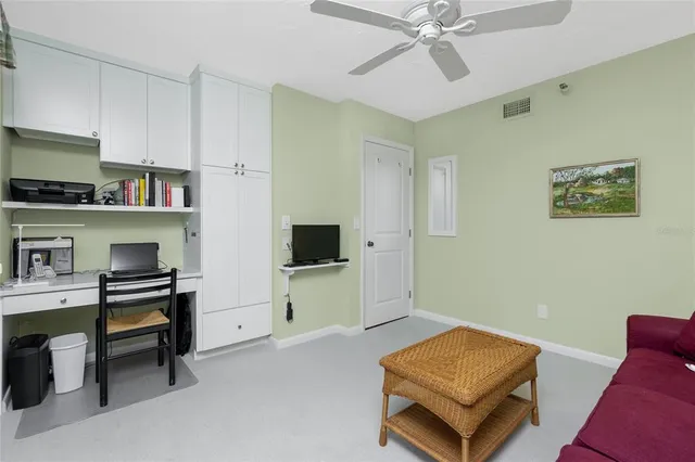 a view of a lake with a city