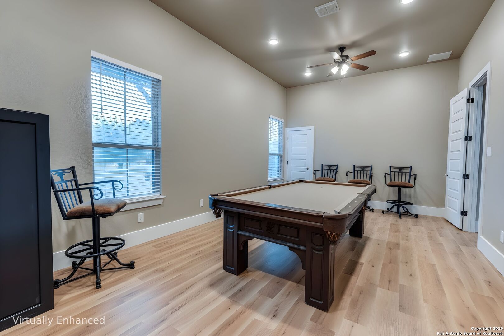 629 Windmill Ranch Road Spring Branch, TX 78070 - Photo 22 of 34 a room with furniture pool table and windows